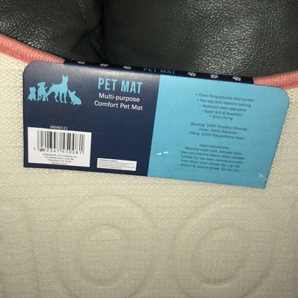 Woof Multi-purpose Comfort Pet Mat in Pink - Picture 4 of 9